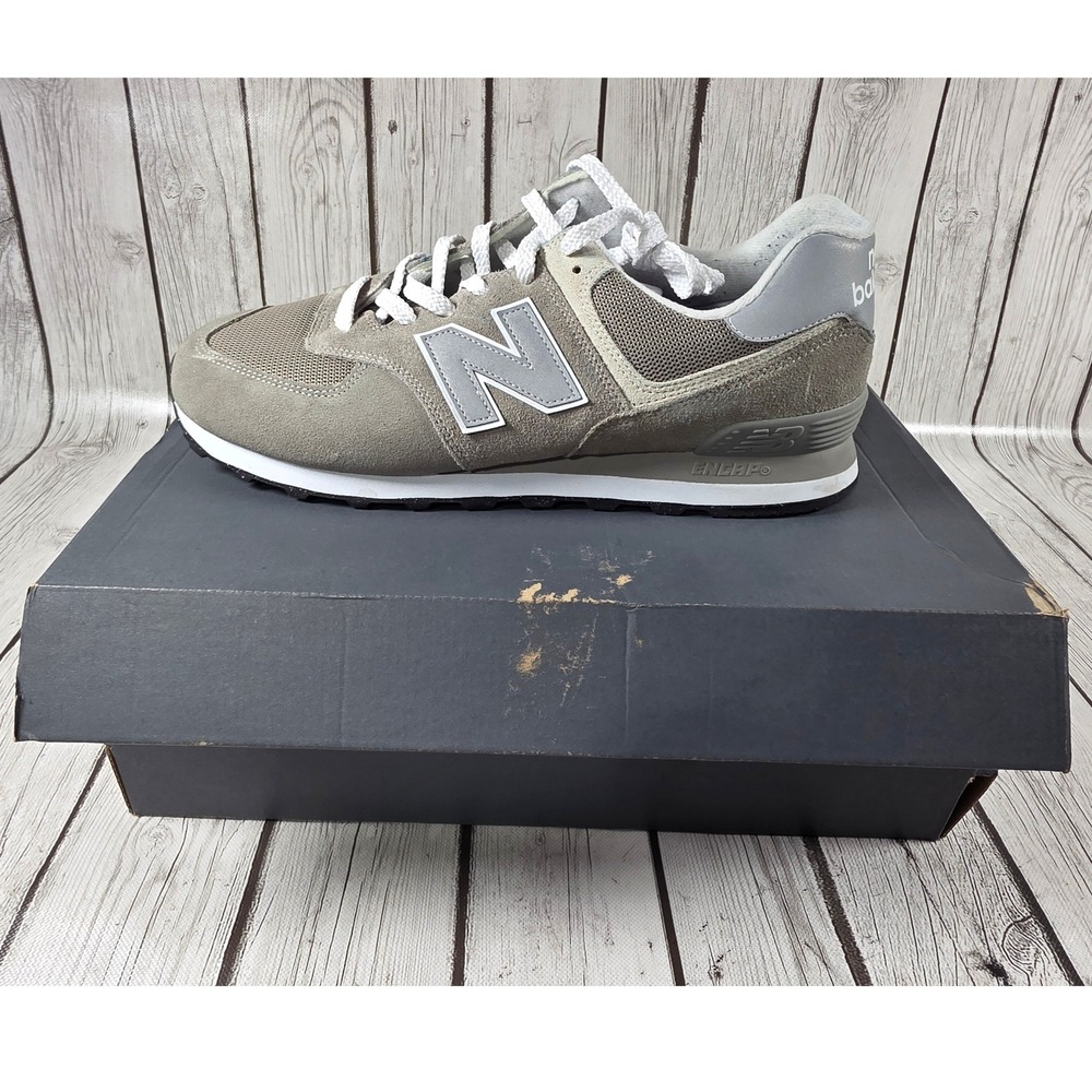New Balance 574 Core Mens 13 Womens 14.5 2E EE Sneakers Shoes Wide Grey ML574EVG